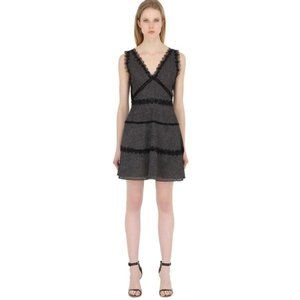 The Kooples Chiffon and Lace Print Dress